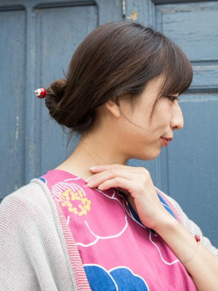 Aksesori Rambut HOTARUDAMA Glass Bead KANZASHI Hair Stick oleh Kaya - Ametsuchi