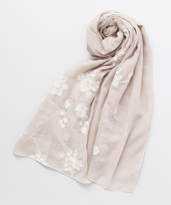 Floral Embroidery Large Stole
