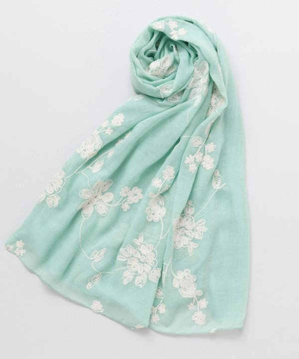 Floral Embroidery Large Stole