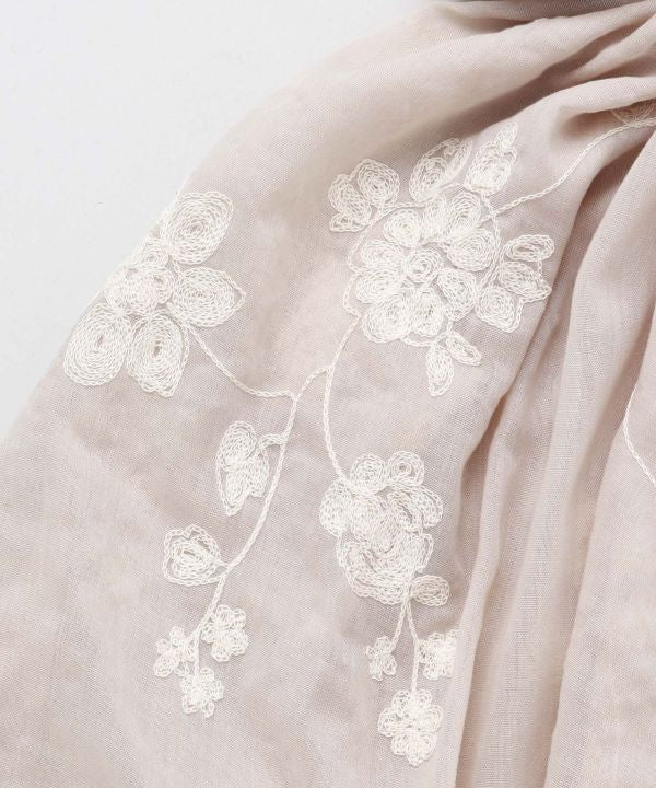 Floral Embroidery Large Stole