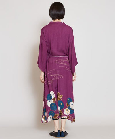 牡丹KIMONO連衣裙