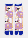 Streifen Kamelie TABI Socken 23-25cm