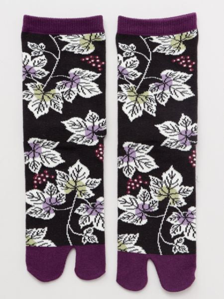 Chaussettes TABI Feuilles de Vigne 23-25cm