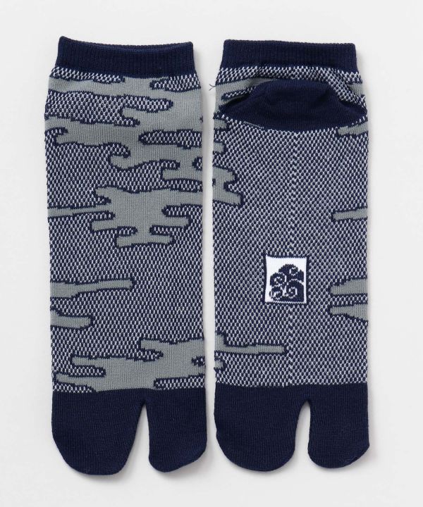 Moss Stitch TABI Ankle Socks 25-28cm - KUMOGAKURE