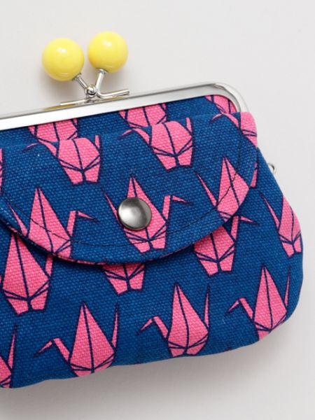 Retro Pattern HANPU GAMAGUCHI Twin Purse