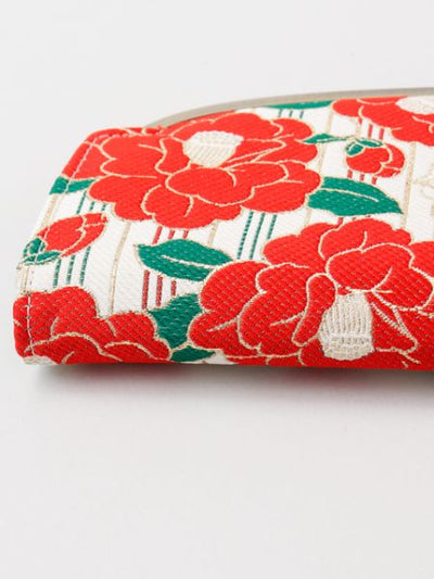 Camellia Stripe กระเป๋าสตางค์ยาว GAMAGUCHI