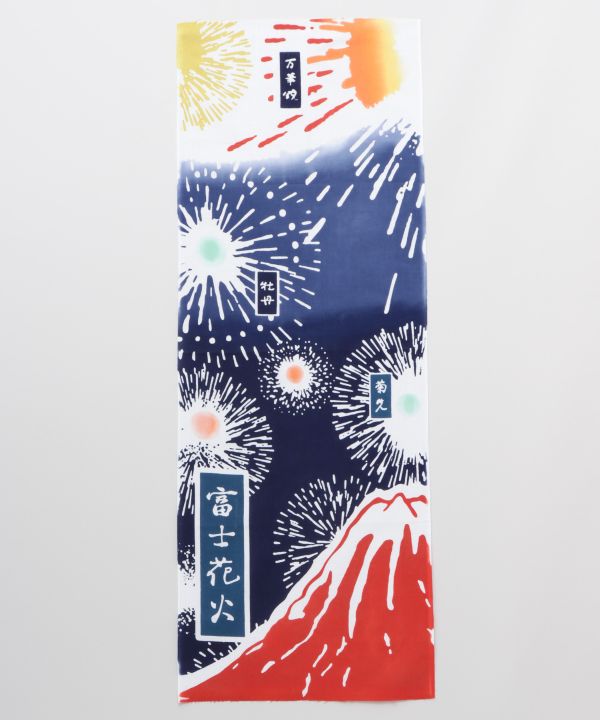 TENUGUI Towel - Fuji x Fireworks Tenugui by Kaya - Ametsuchi