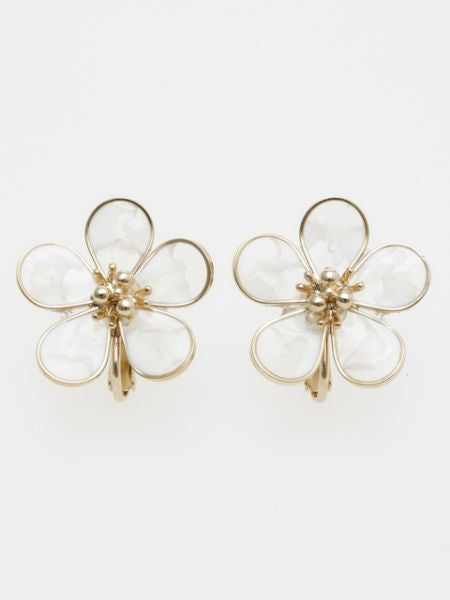 Gradient Color Flower Earrings