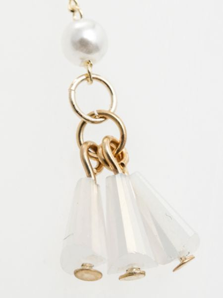 Wire Flower Tassel Earrings