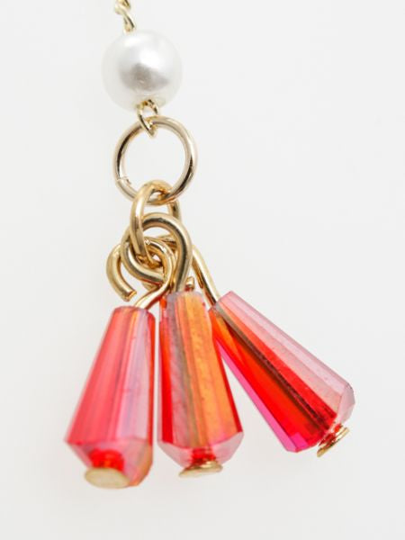 Wire Flower Tassel Earrings