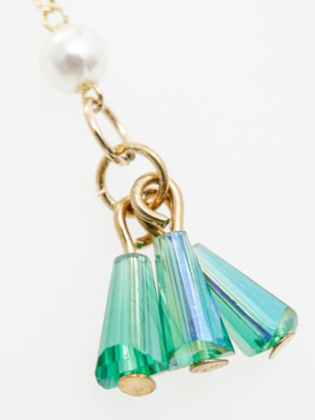 Wire Flower Tassel Earrings