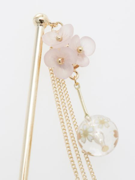 SAKURA Ball KANZASHI Hair Stick