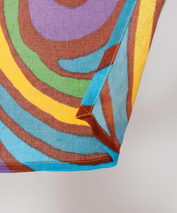 Trippy Sun & Moon NOREN Door Curtain Curtains by AMINA - Ametsuchi