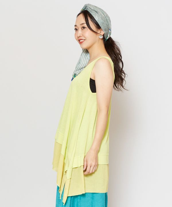 Lagenlook-Ärmelloses Top von AMINA - Ametsuchi