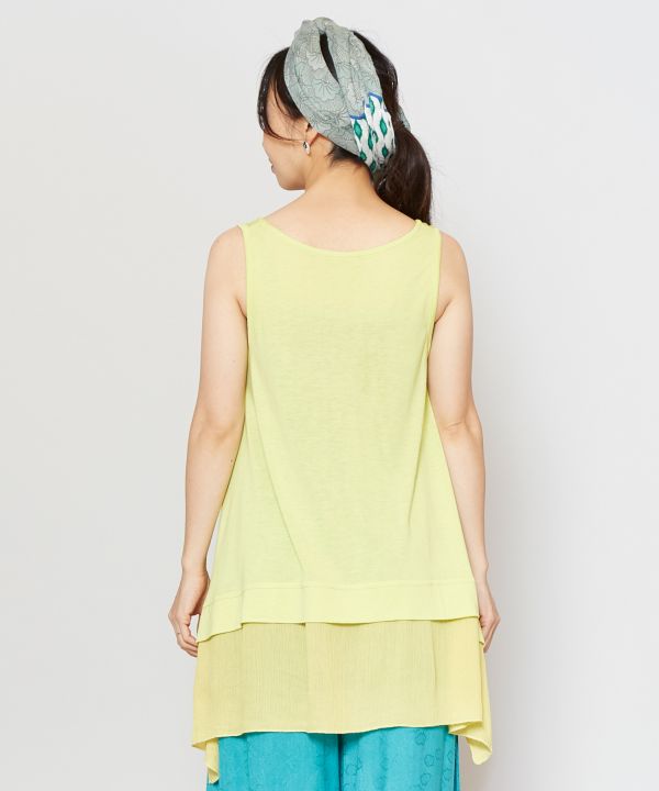 Lagenlook-Ärmelloses Top von AMINA - Ametsuchi