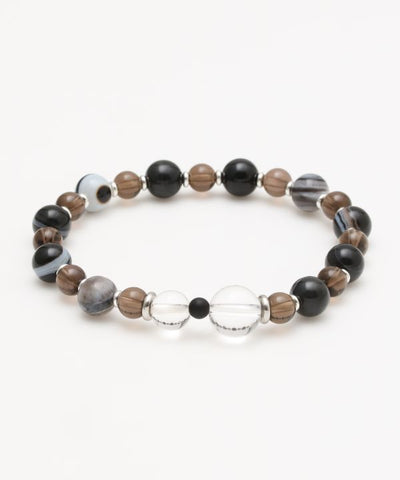 SHOUSHA - 8mm Eye Agate Bracelet Bangles & Bracelets by 岩座 - Ametsuchi