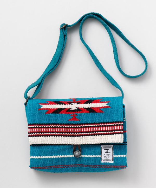 Hand Woven Geometric Pattern Shoulder Bag