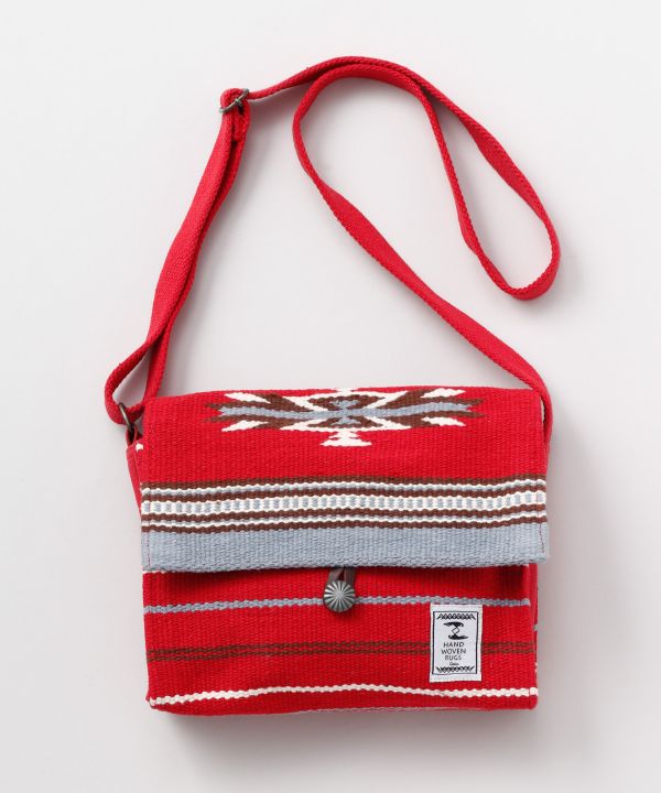 Hand Woven Geometric Pattern Shoulder Bag