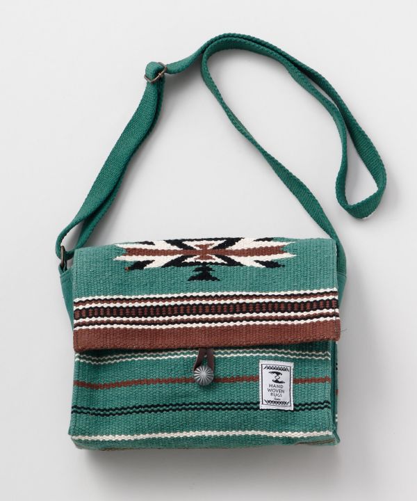 Hand Woven Geometric Pattern Shoulder Bag