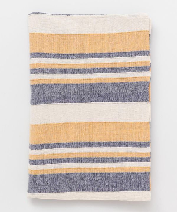 Striped Multi Cloth Bed Cover - Single