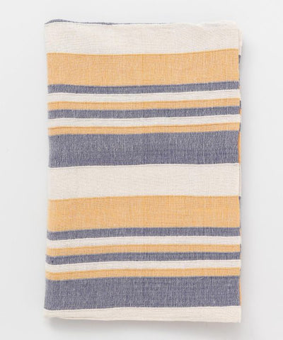 Striped Multi Cloth Bed Cover - Single