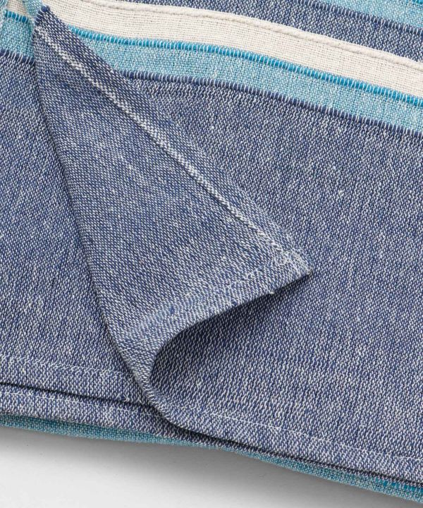 Striped Multi Cloth Bed Cover - Single