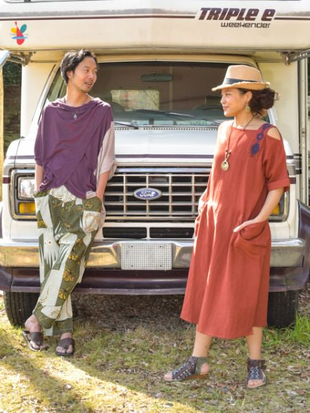 Colorblock Drape Top