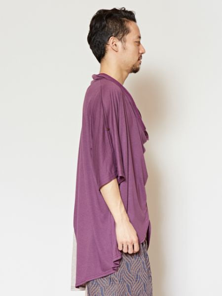 Colorblock Drape Top