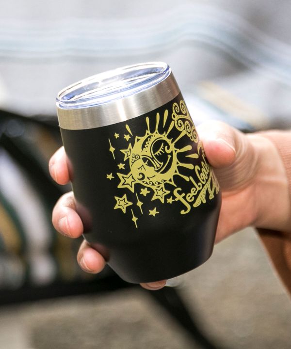 Sun Moon Stainless Steel Tumbler