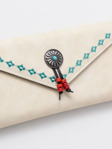 Embroidery Long Wallet