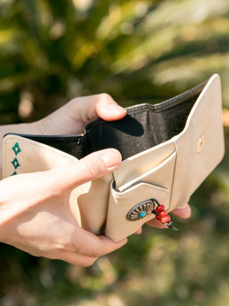 Trifold Embroidery Wallet