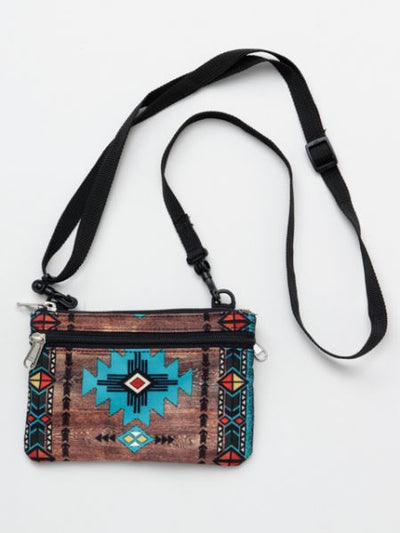 Mini sac à bandoulière / pochette pour smartphone ethnique