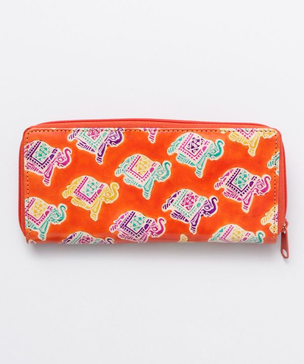 SANTINI Leather Long Wallet