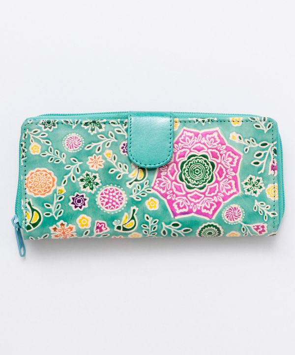 SANTINI Leather Long Wallet