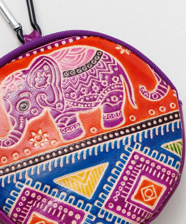 Kolkata Leather Round Purse