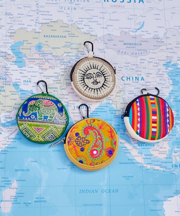 Kolkata Leather Round Purse