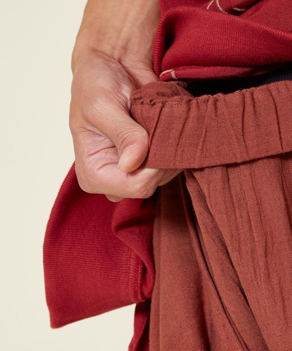 Layered Wrap Harem Pants