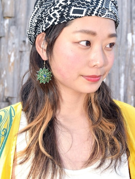 Glass Flower Earrings