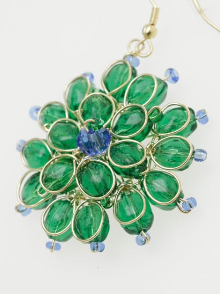Glass Flower Earrings