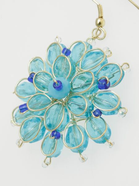 Glass Flower Earrings