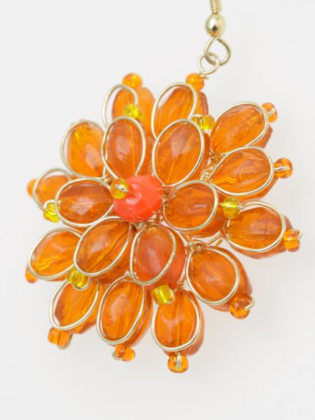 Glass Flower Earrings