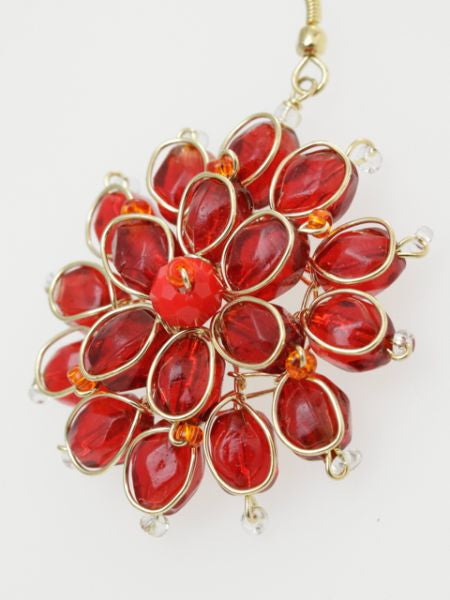 Glass Flower Earrings