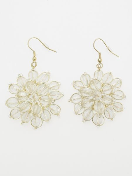 Glass Flower Earrings