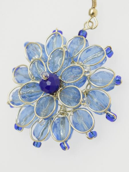 Glass Flower Earrings