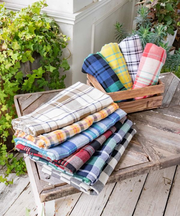 ETAWA Woven Cotton Plaid Multi Cloth M