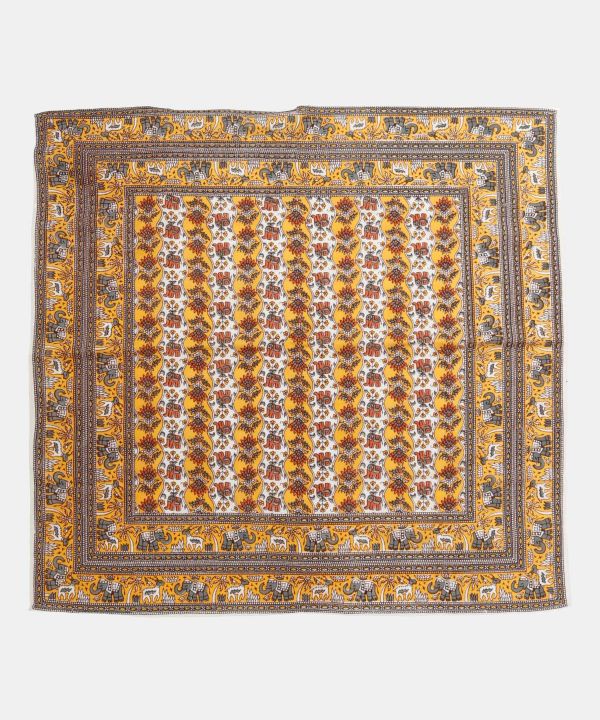 传统印度图案印花桌布