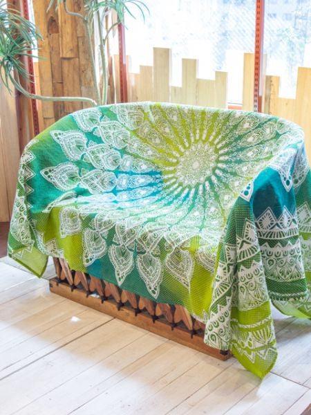 Mandala Chakra Color Multi Cloth | Bed Cover