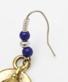 Ganesha Blue Earrings - GOLD