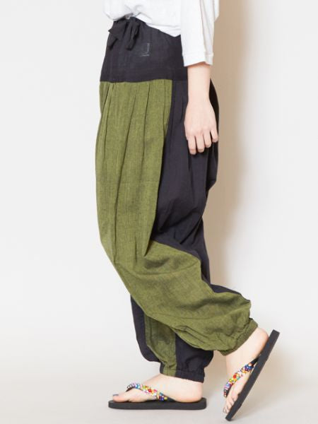 Bi Color Unisex Harem Pants Pants & Shorts by AMINA - Ametsuchi