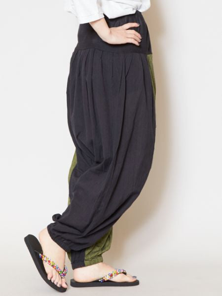 Bi Color Unisex Harem Pants Pants & Shorts by AMINA - Ametsuchi